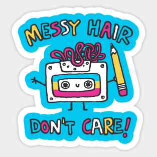 MESSY HAIR Sticker